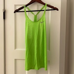Green Lime Green Tank Top
